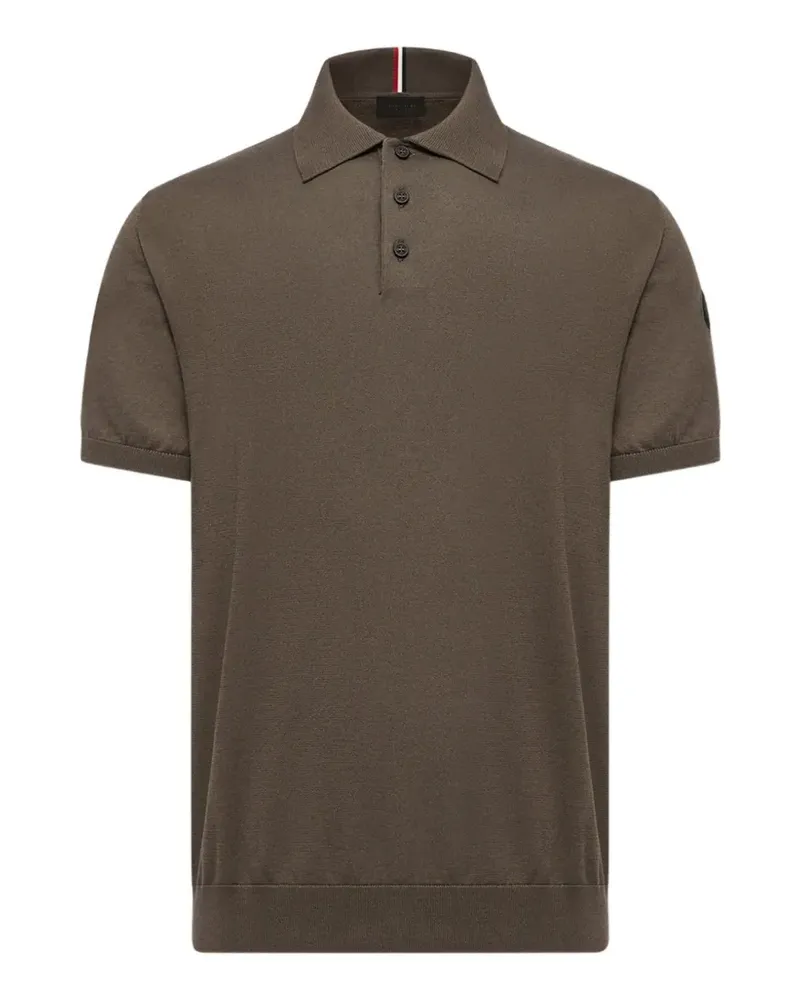 Moncler Poloshirt mit Logo - Braun Braun