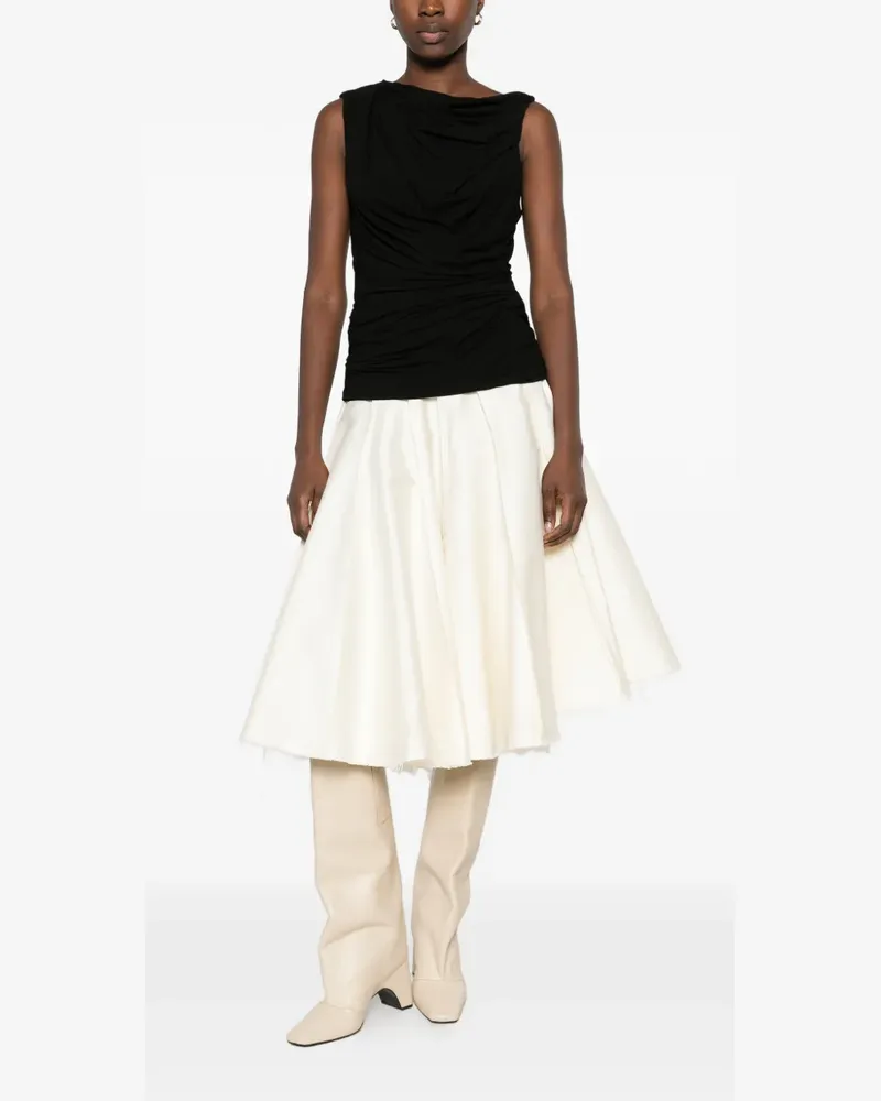 Entire Studios draped-neck sleeveless top - Schwarz Schwarz
