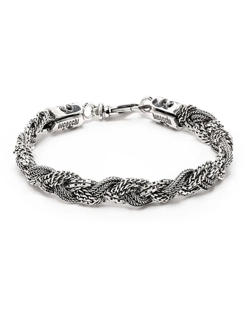Emanuele Bicocchi Armband in Flechtoptik - Silber Silber