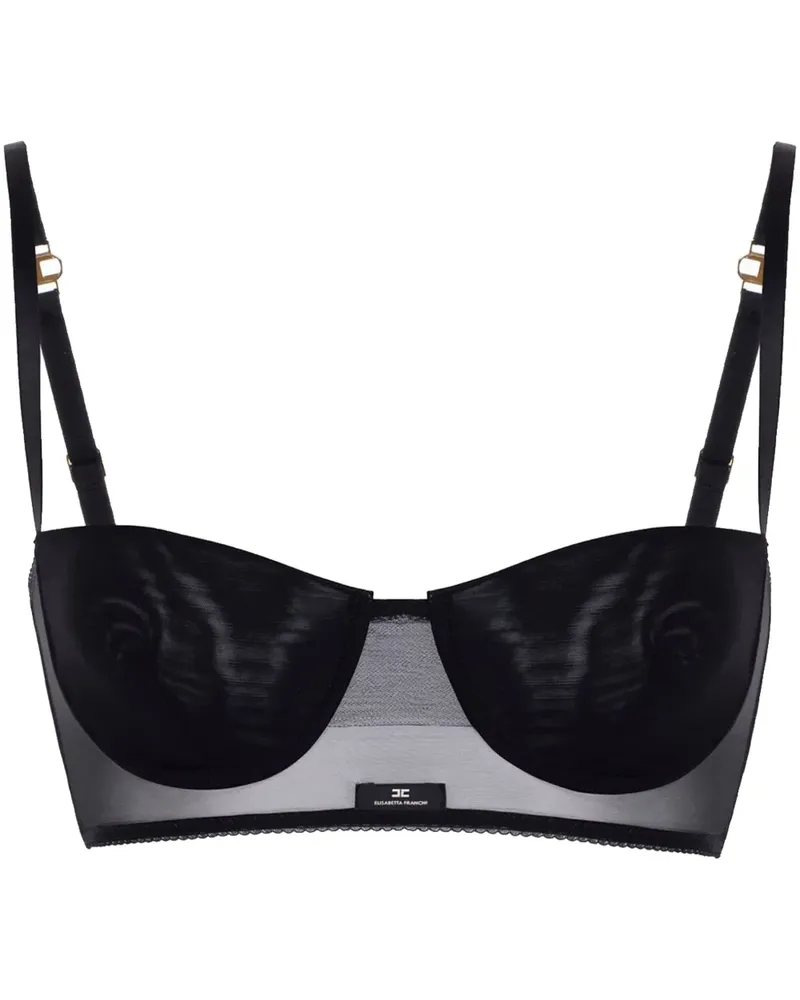 Elisabetta Franchi BH aus Tüll - Schwarz Schwarz