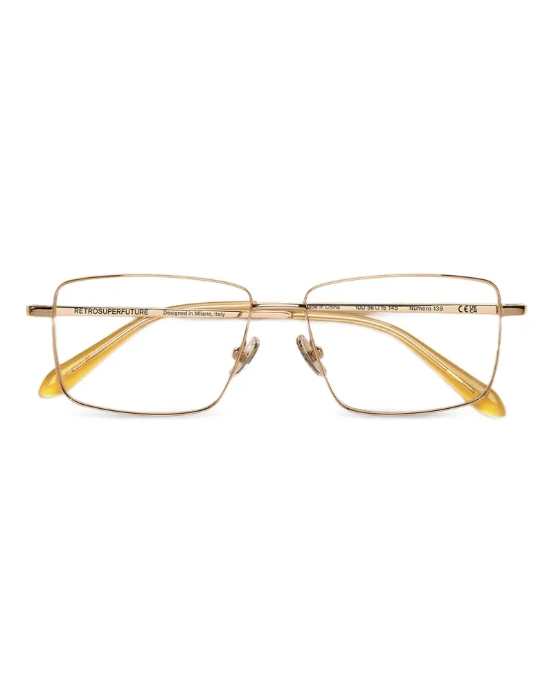 RETROSUPERFUTURE Numero 139 square-frame glasses - Gold Gold