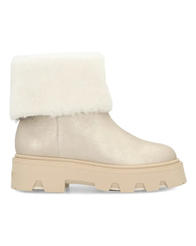 Moncler Aurea Stiefel aus Shearling - Nude Nude