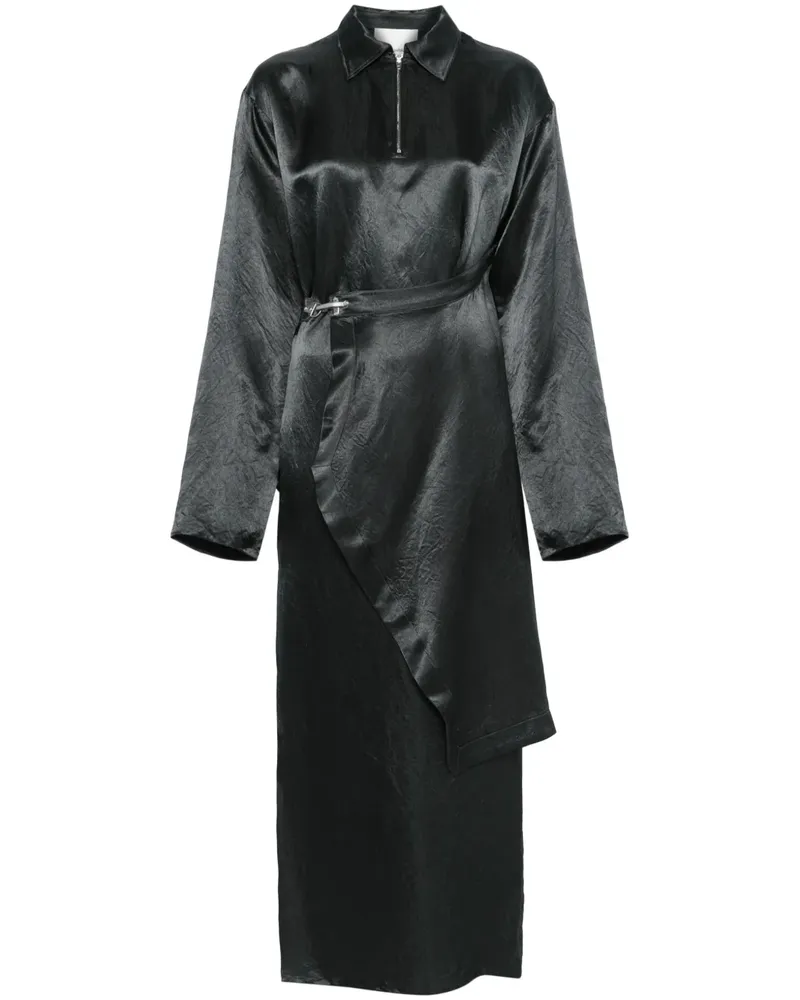 Nanushka Maxikleid im Layering-Look mit Rock - Grün Grün