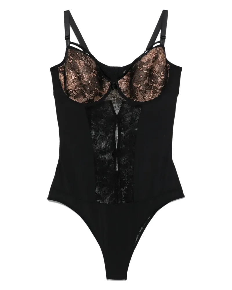Marlies Dekkers Body aus Spitze - Schwarz Schwarz