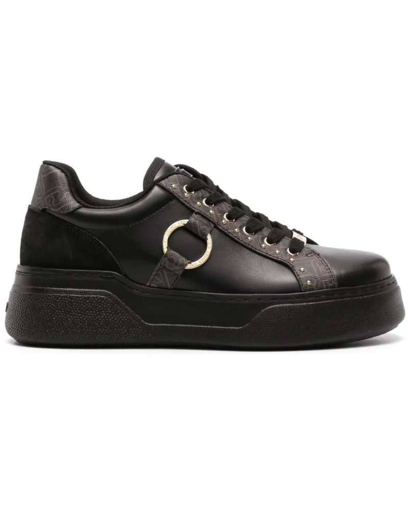 Liu Jo Sneakers mit Monogrammmuster Schwarz