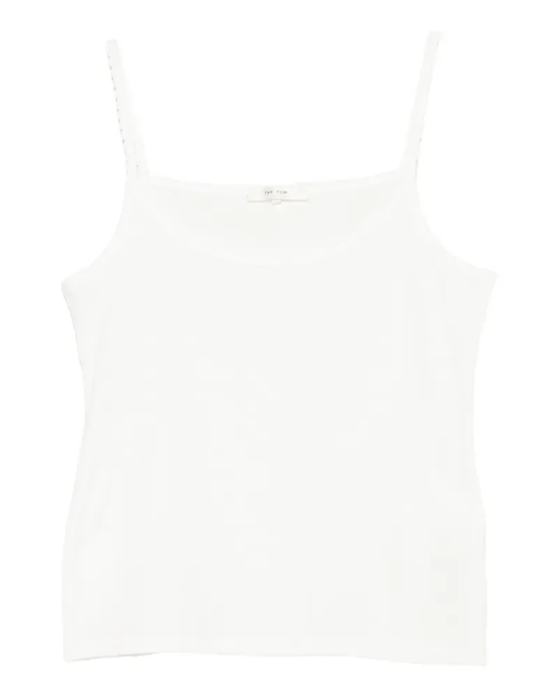 The Row Denzel Tanktop mit Spitzenbesatz - Weiß Weiß