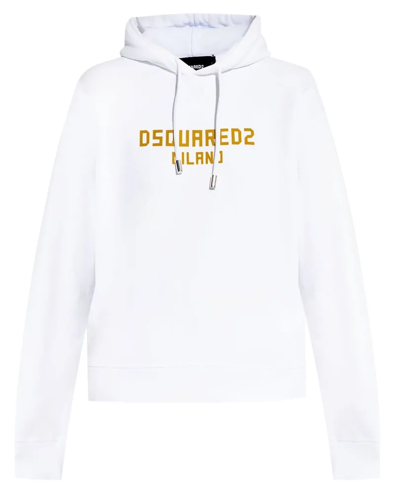 Dsquared2 Hoodie mit Logo-Print - Weiß Weiß