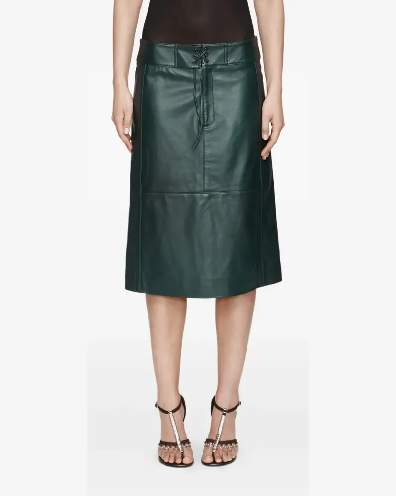 Christopher Esber Eddie Midirock mit Ledereinsätzen - Grün Grün