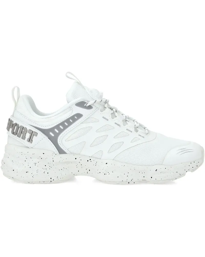 Philipp Plein Runner Reflective Scratch Sneakers - Weiß Weiß