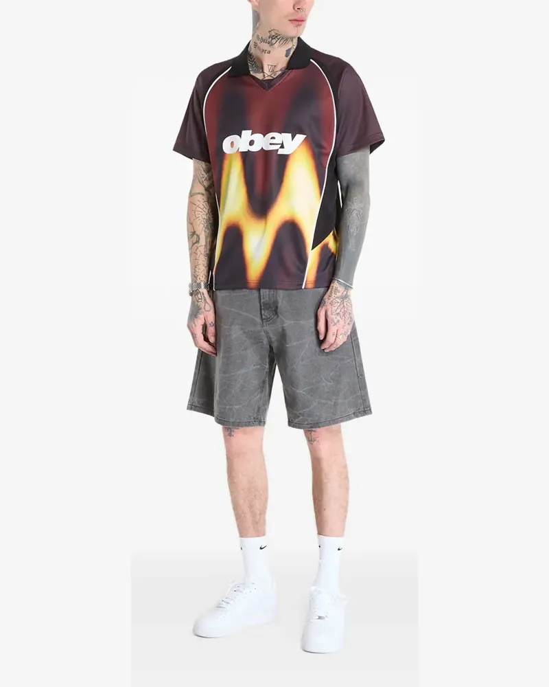 Obey Blurred T-shirt - Rot Rot