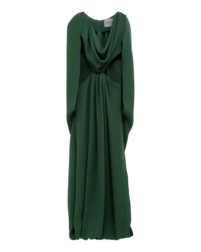 Balenciaga draped open-back maxi dress - Grün Grün
