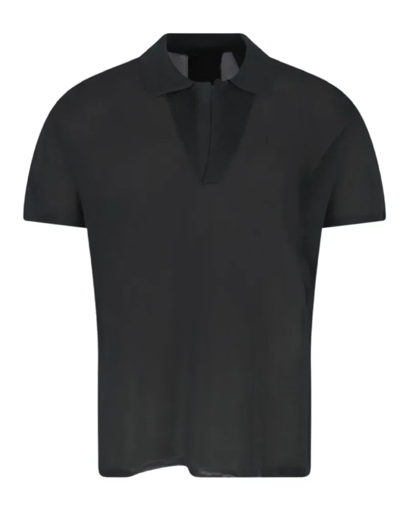 Lacoste logo-patch T-shirt - Schwarz Schwarz