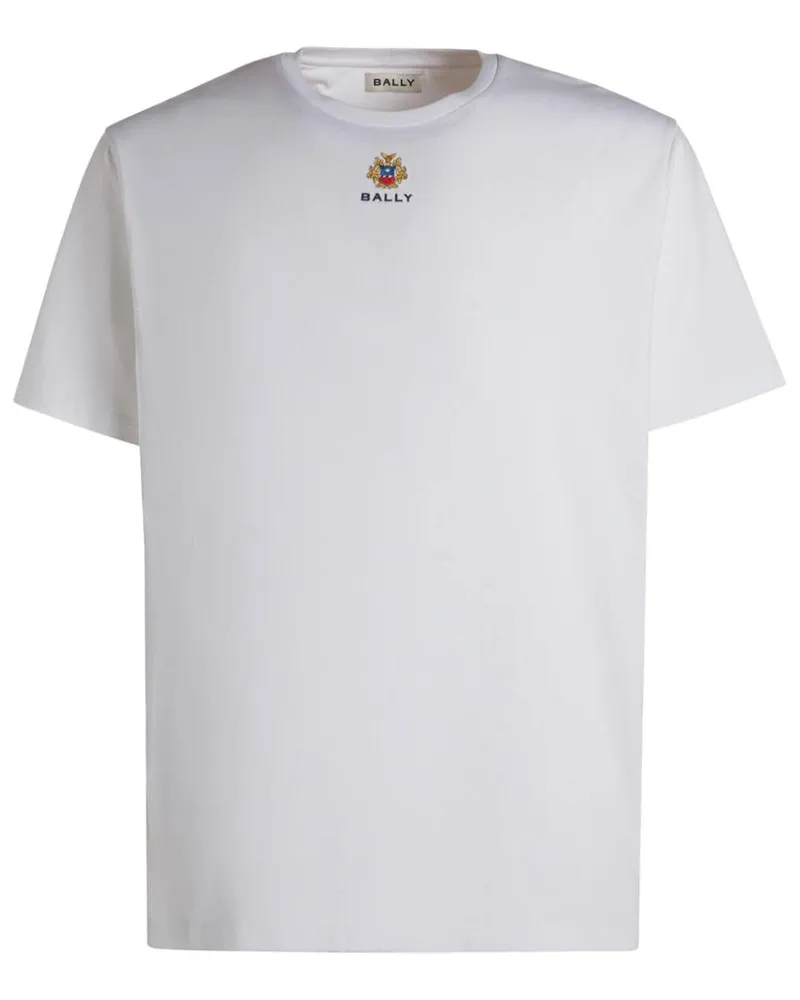 Bally T-Shirt mit Logo-Stickerei - Weiß Weiß