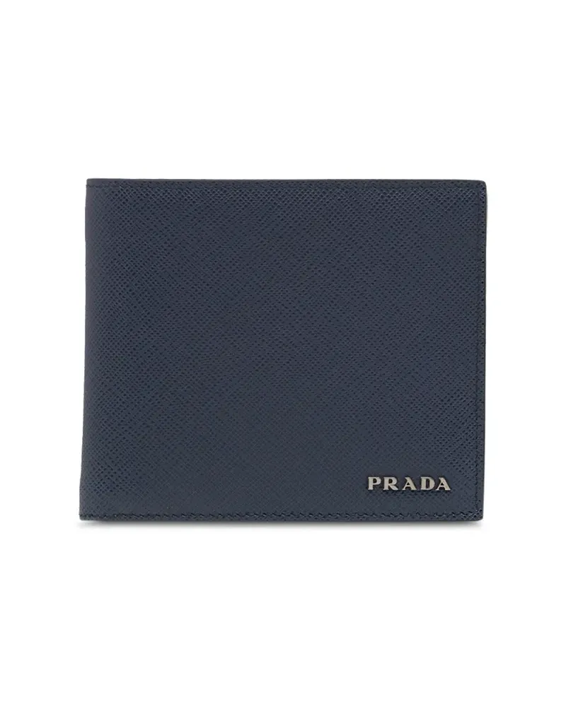 Prada Zweifarbiges Kartenetui - Blau Blau