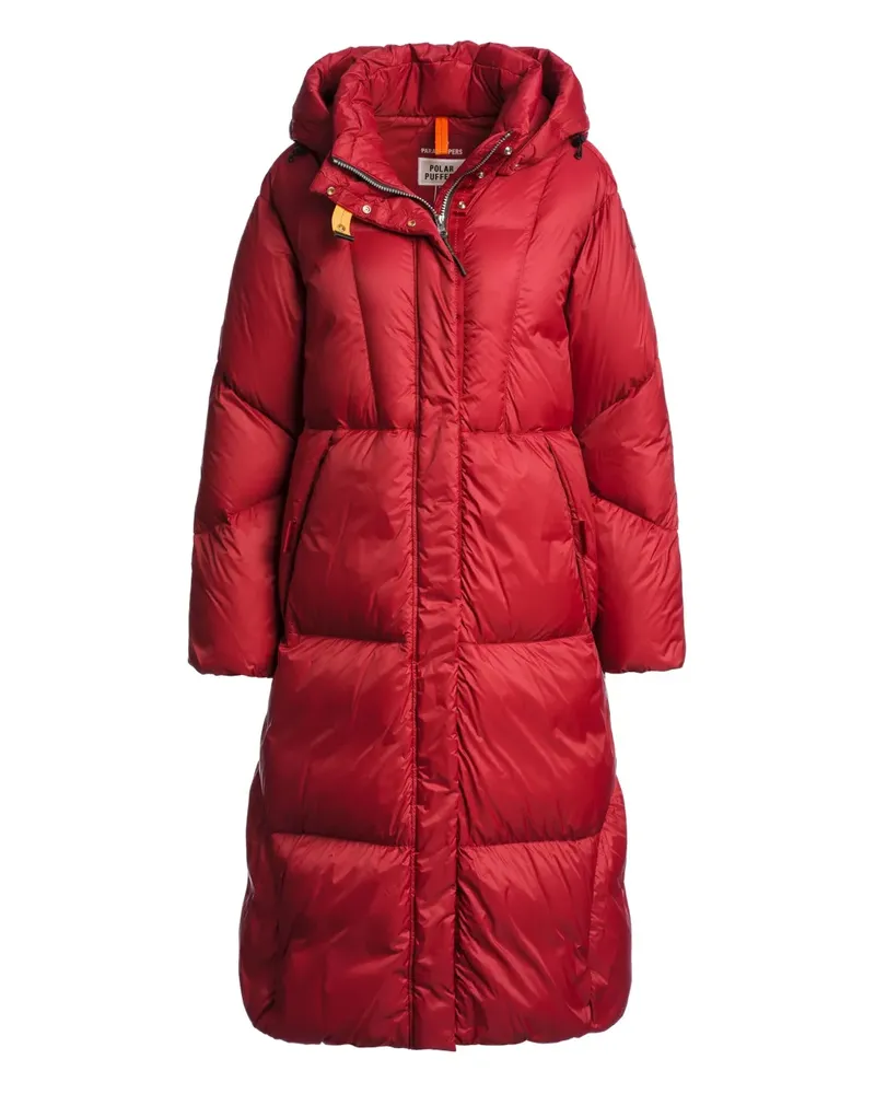 Parajumpers Gesteppter Kapuzenmantel - Rot Rot