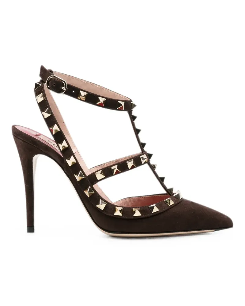 Valentino Garavani Rockstud suede pumps - Braun Braun