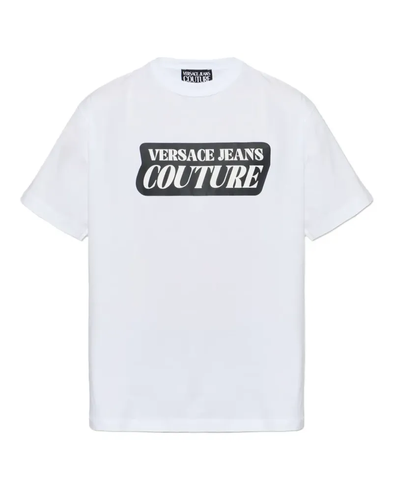 Versace Jeans T-Shirt mit Logo - Weiß Weiß