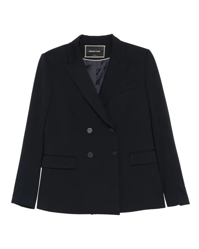 Fabiana Filippi double-breasted jacket - Blau Blau