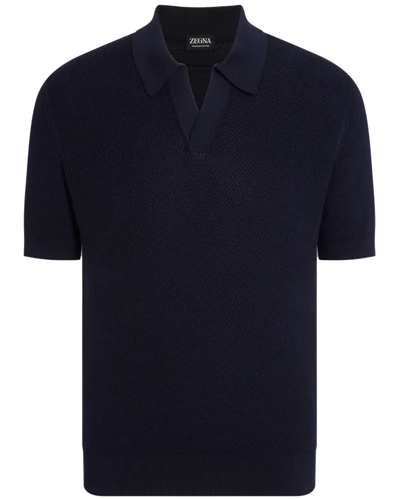 Ermenegildo Zegna Klassisches Poloshirt - Blau Blau