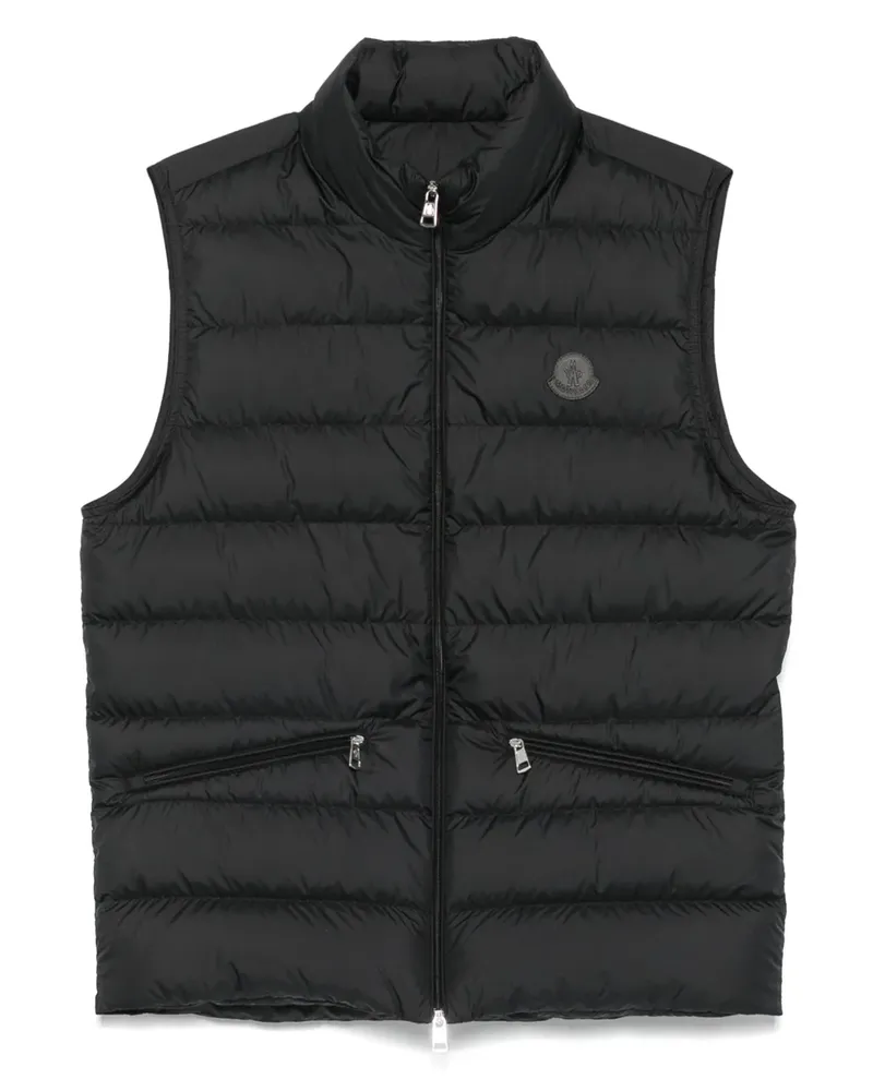 Moncler Gesteppte Weste - Schwarz Schwarz