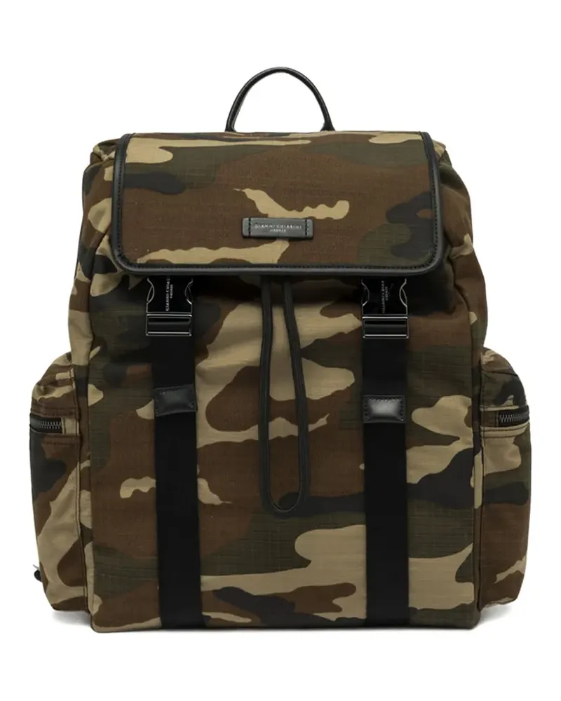 Gianni Chiarini Oslo Camouflage-Rucksack - Grün Grün