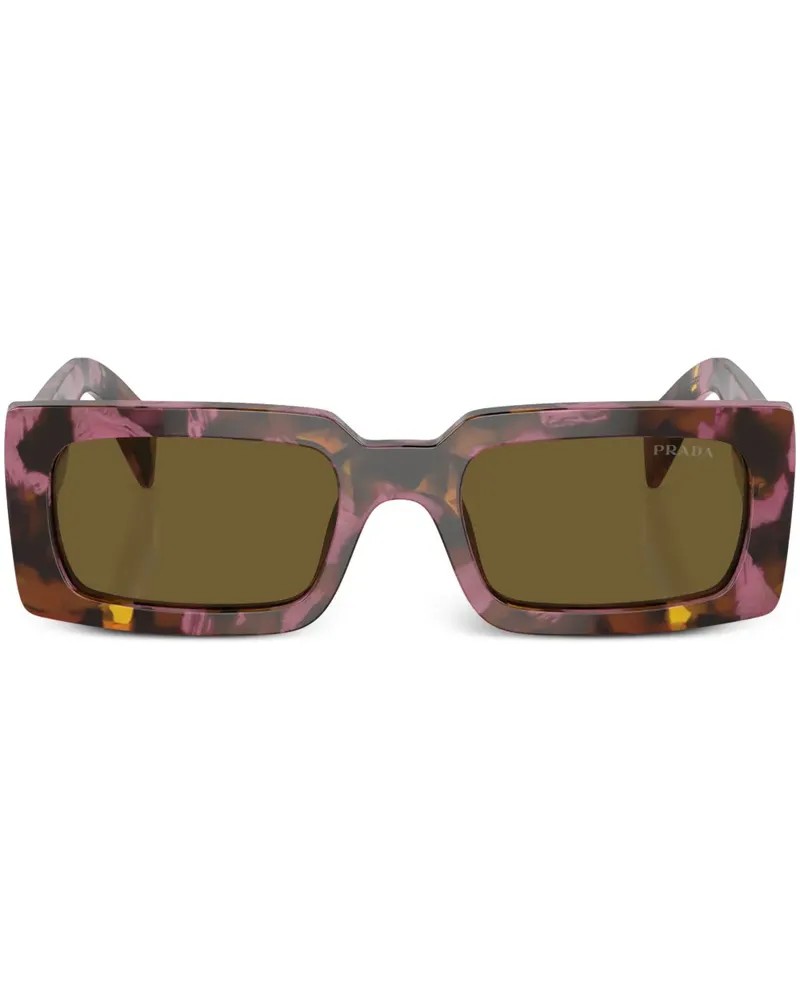 Prada Sonnenbrille mit eckigem Gestell - Violett Violett