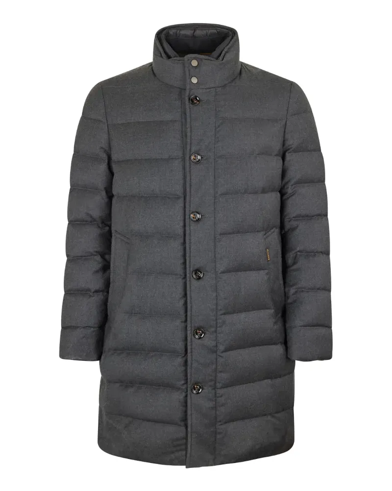 MOORER Geknöpfter Mantel - Grau Grau