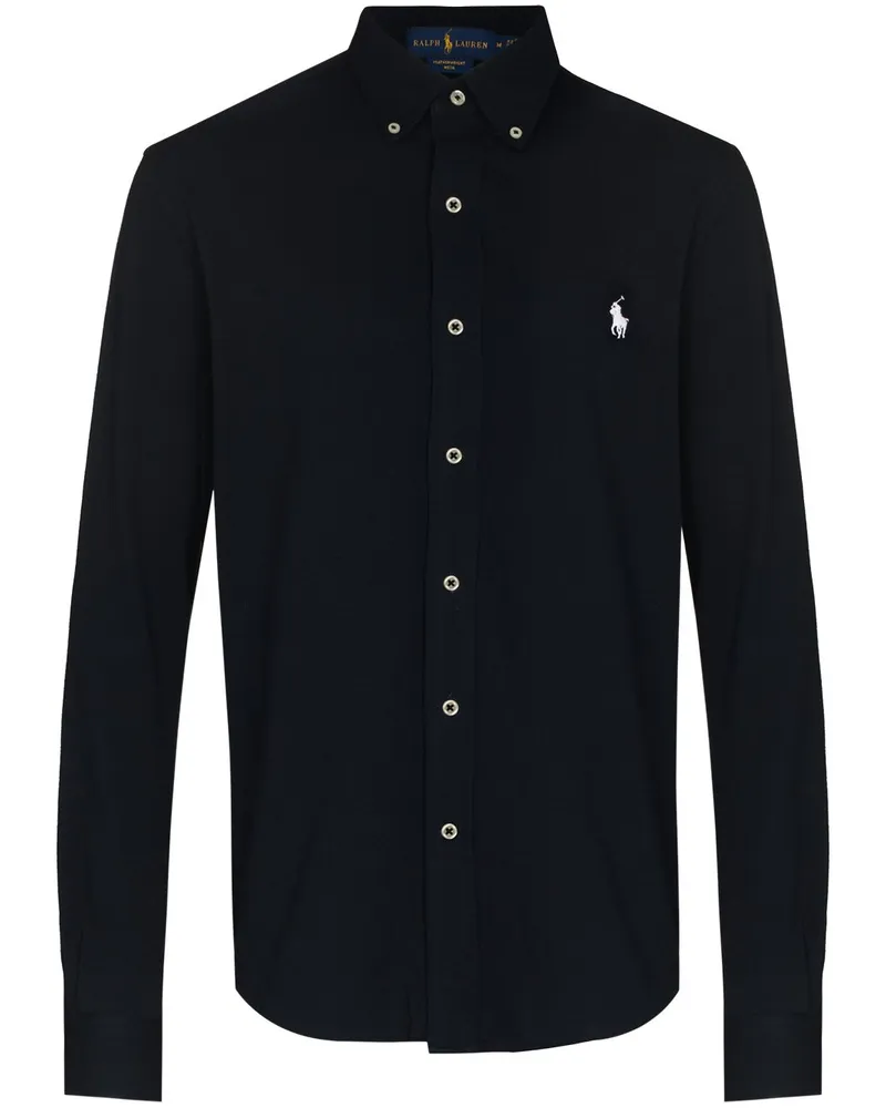 Ralph Lauren Hemd mit Polo Pony-Stickerei - Blau Blau