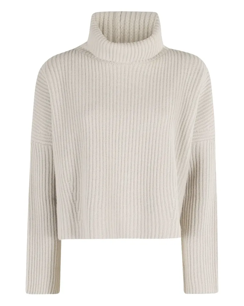 Roberto Collina Gerippter Rollkragenpullover - Weiß Weiß