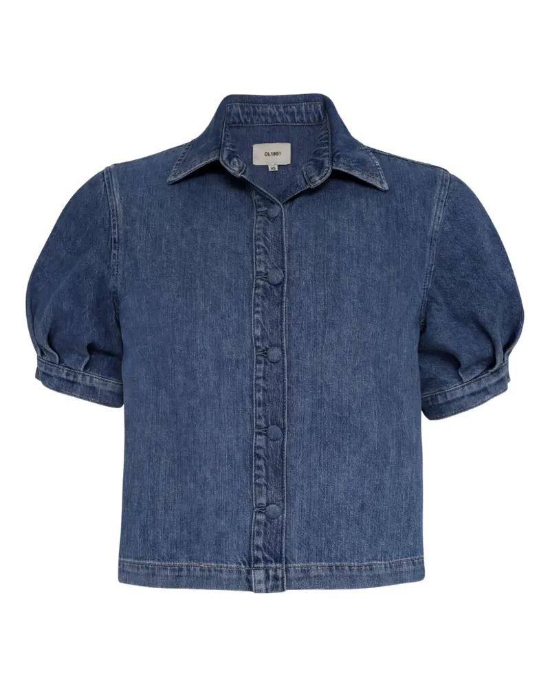 DL1961  Montauk puff-sleeved denim shirt - Blau Blau