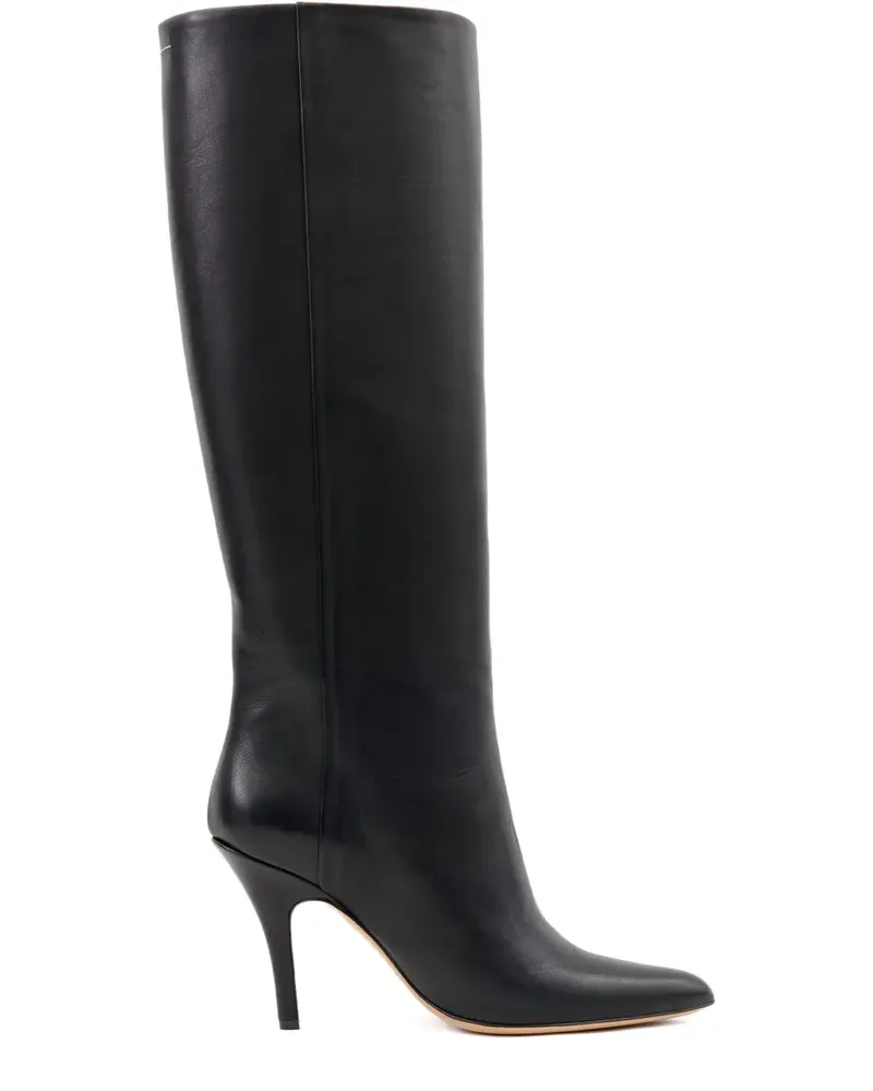 Maison Margiela Kniehohe Stiefel - Schwarz Schwarz