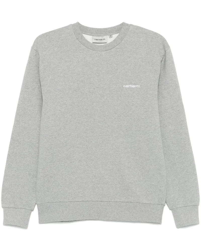 Carhartt WIP Sweatshirt mit aufgesticktem Schriftzug - Grau Grau
