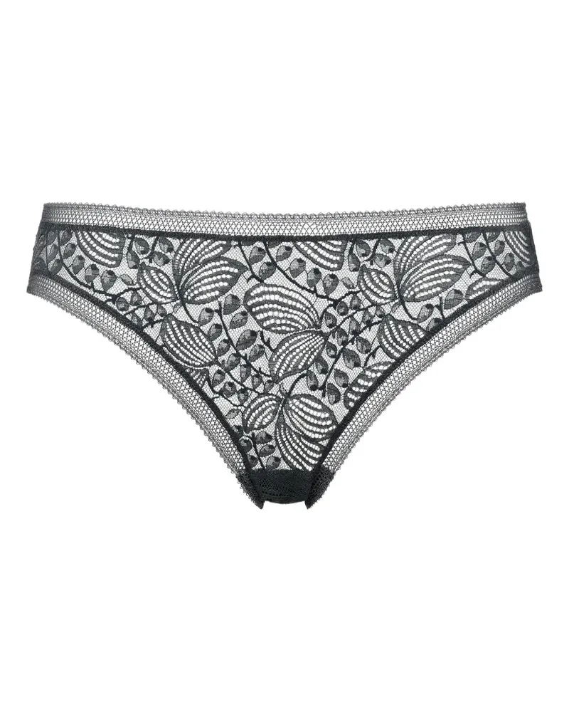 Eres Slip aus Spitze - Schwarz Schwarz