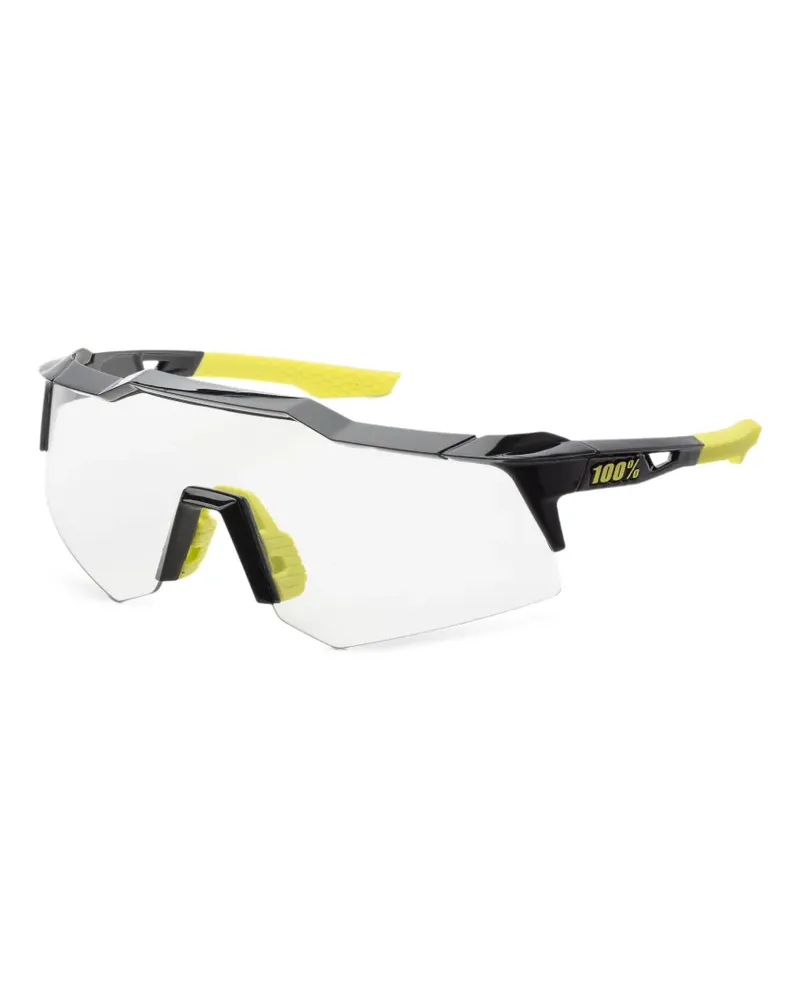 100% Eyewear Geometrische Speedcraft Sonnenbrille - Schwarz Schwarz