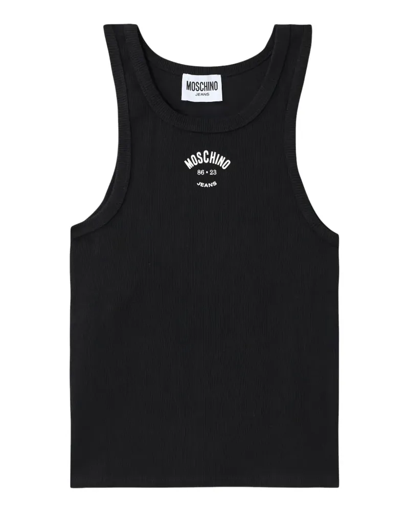 Moschino Geripptes Oberteil - Schwarz Schwarz