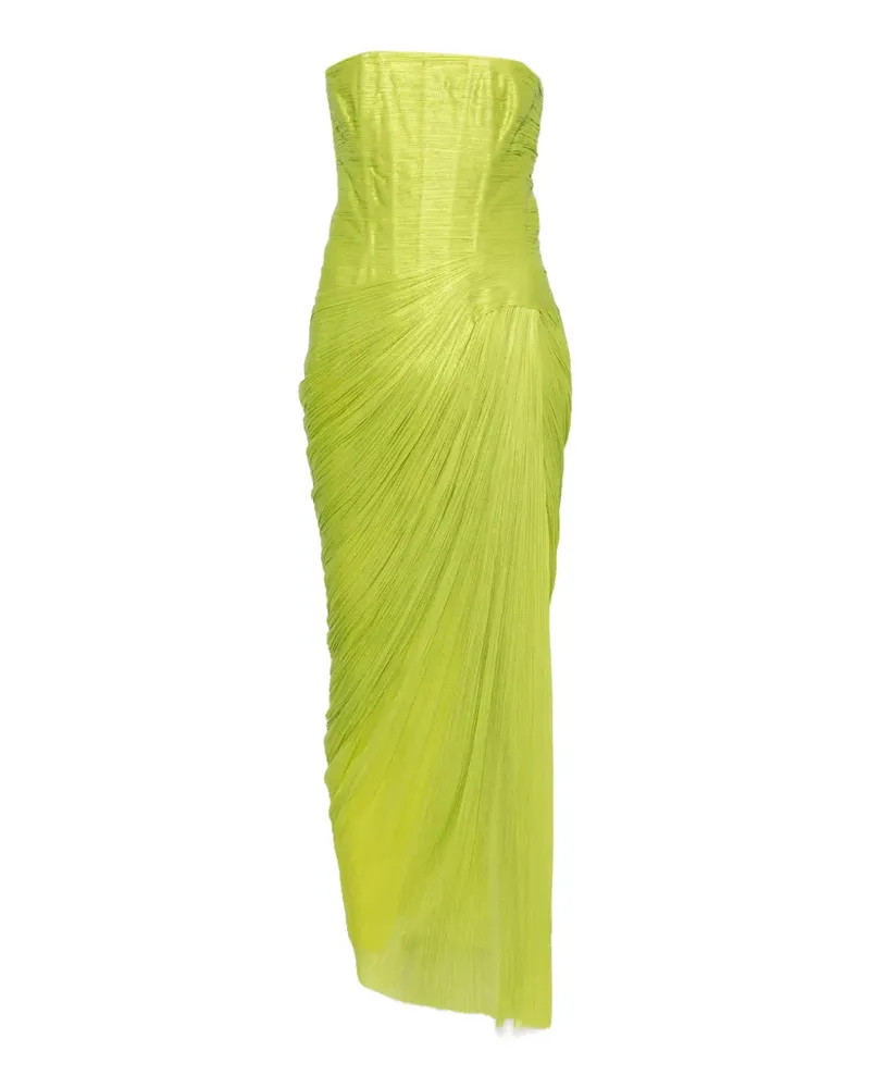 Maria Lucia Hohan Ruby pleated strapless dress - Grün Grün