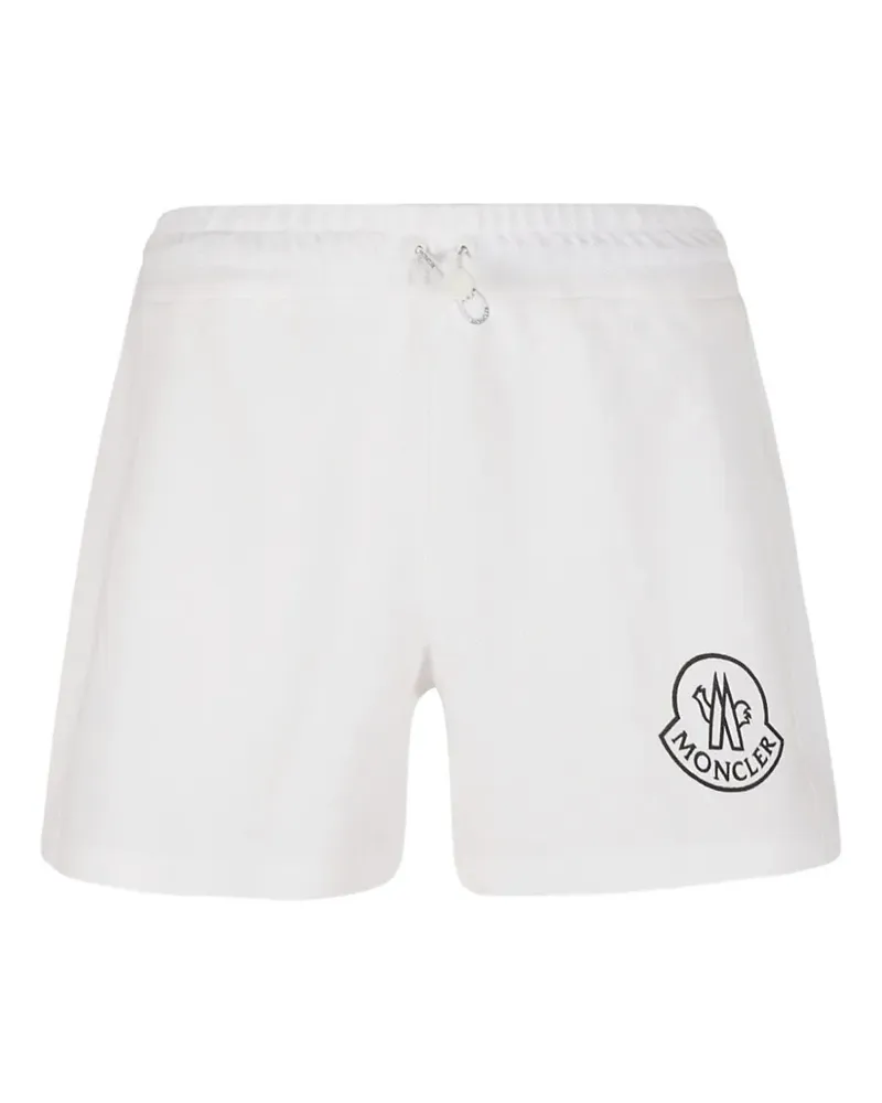 Moncler logo track shorts - Weiß Weiß