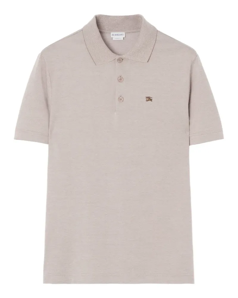Burberry Knight Poloshirt aus Baumwolle - Grau Grau