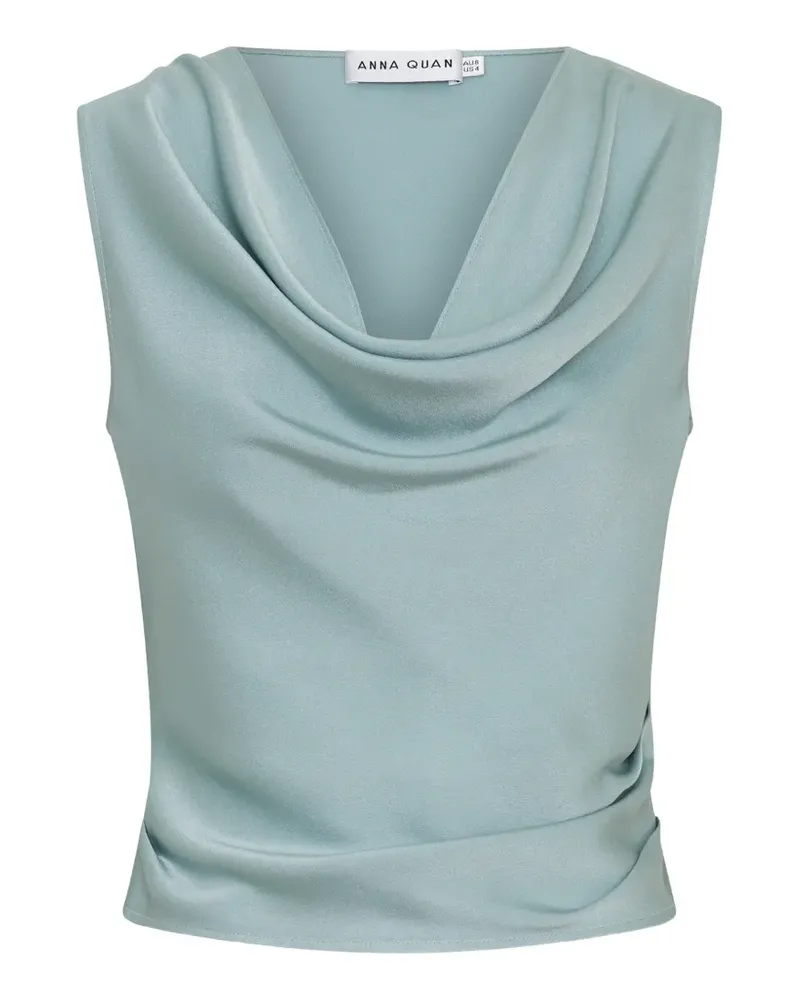 Anna Quan cowl-neck sleeveless top - Grün Grün