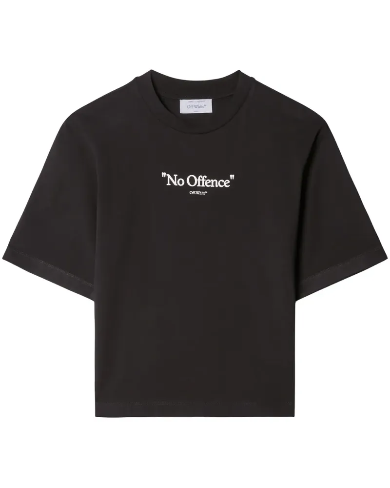 OFF-WHITE T-Shirt mit Slogan-Print - Schwarz Schwarz