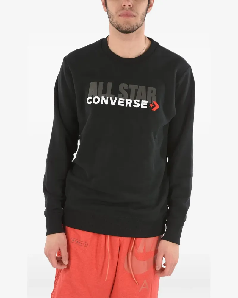 Converse Sweatshirt mit Logo-Stickerei - Schwarz Schwarz