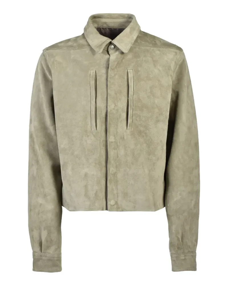 Rick Owens Alice suede panelled jacket - Grün Grün