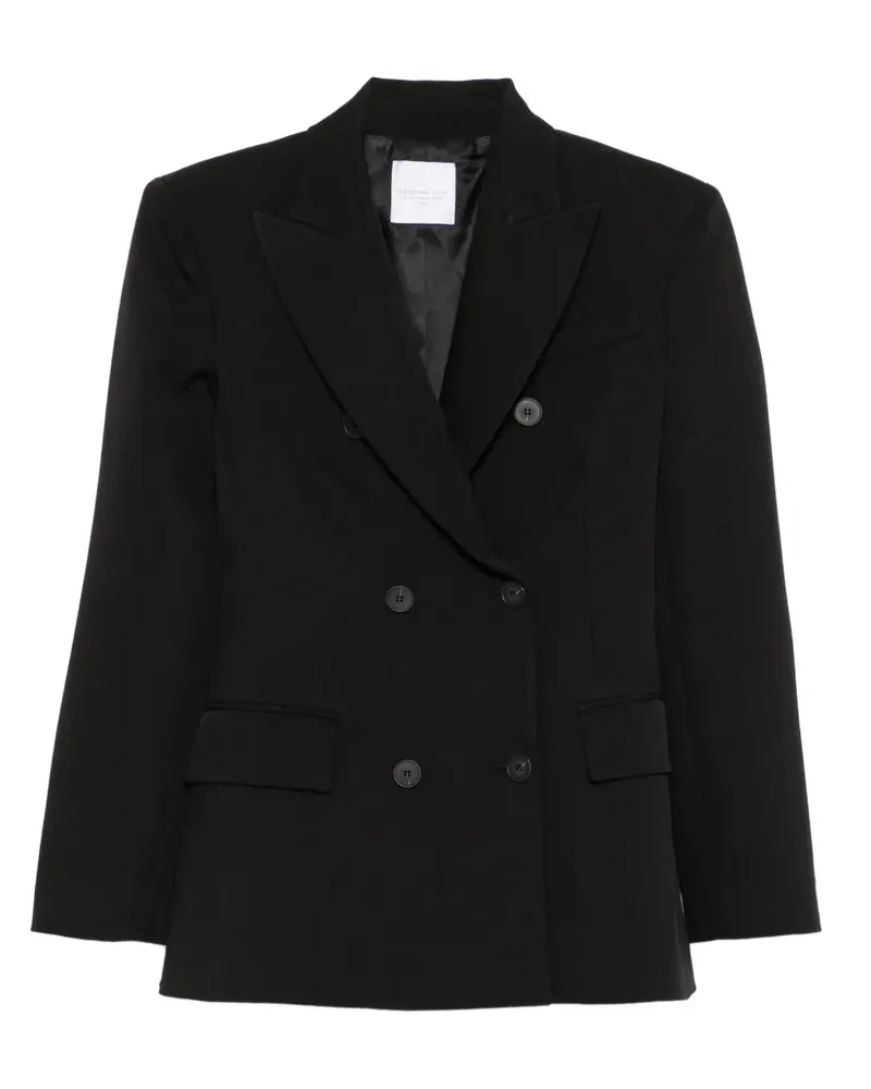 CENERE GB double-breasted jacket - Schwarz Schwarz