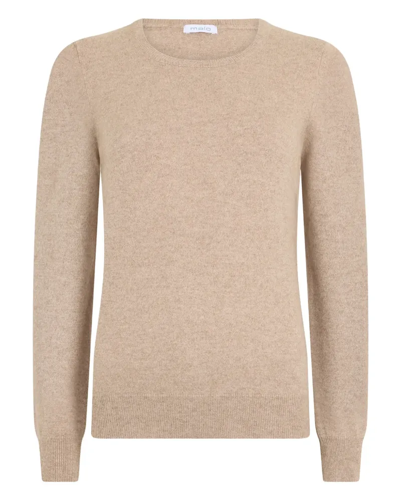 Malo mélange-effect sweater - Nude Nude