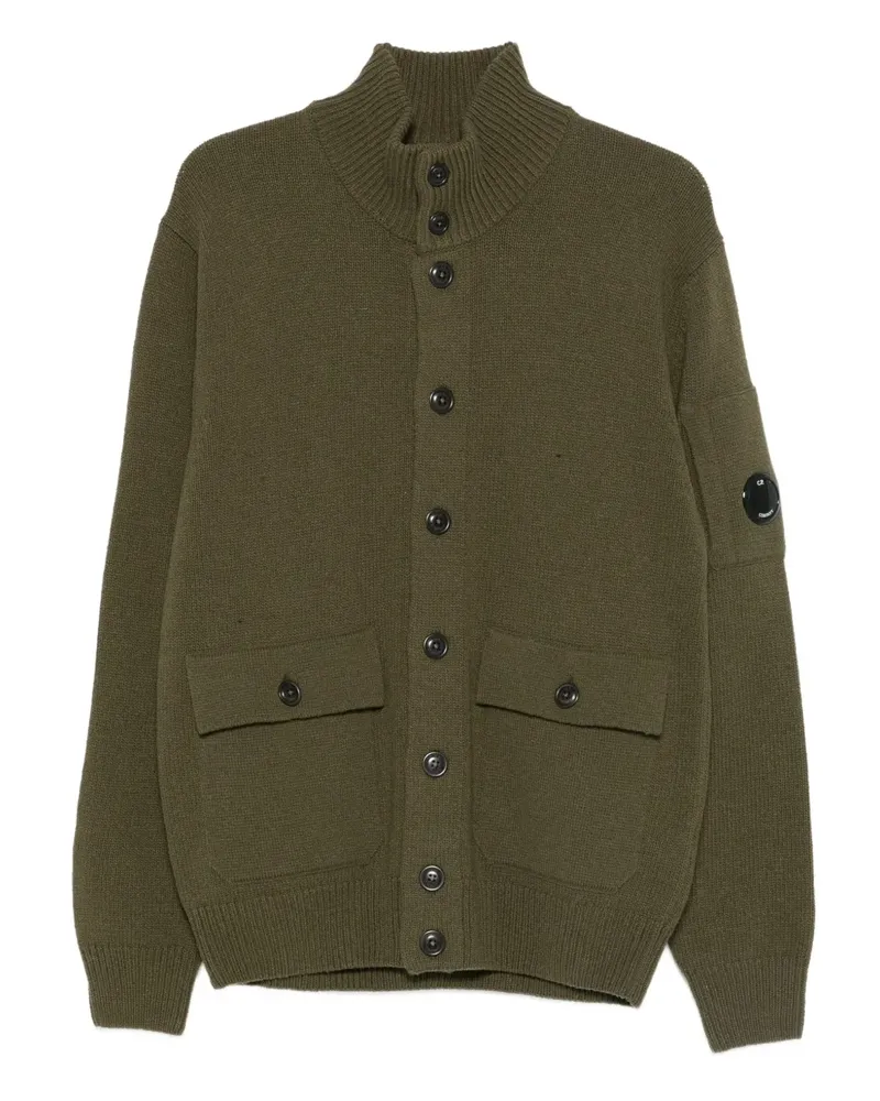 C.P. Company Cardigan mit Linsen-Detail - Grün Grün