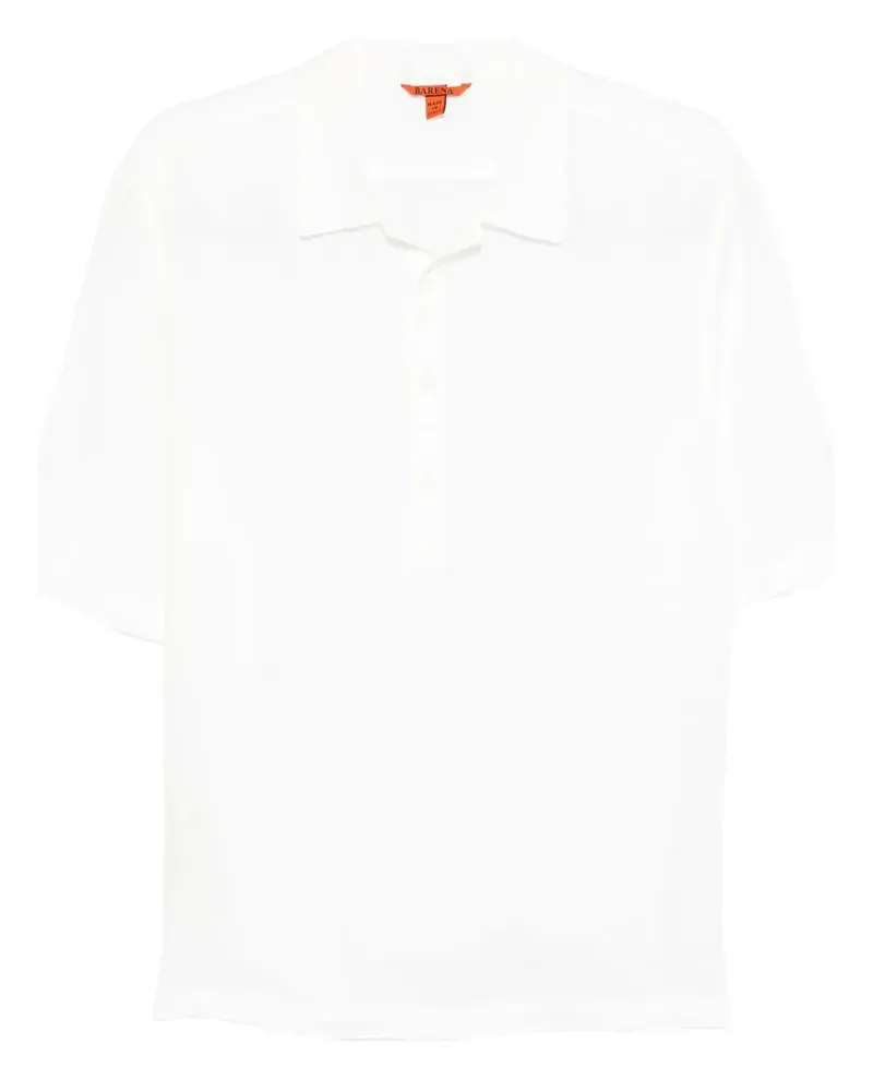 BARENA Mola Leinenhemd mit kurzer Knopfleiste - Nude Nude