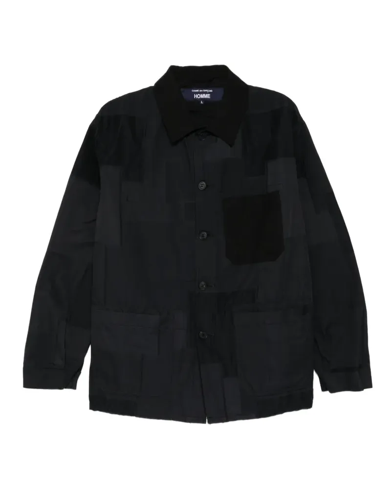Comme des Garçons patchwork cotton jacket - Schwarz Schwarz
