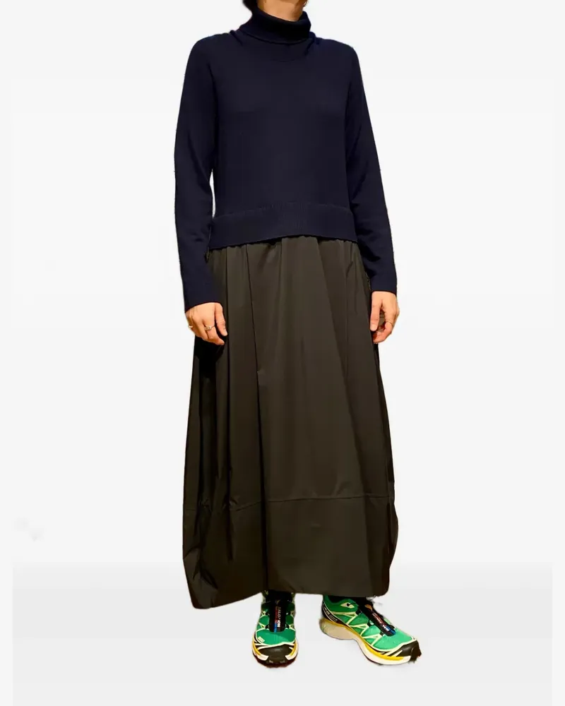 Gran Sasso Midikleid mit Stehkragen - Blau Blau