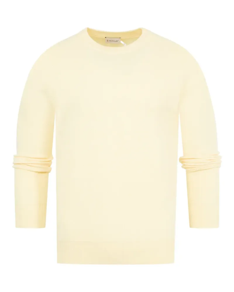 Moncler Pullover mit Rundhalsausschnitt - Gelb Gelb