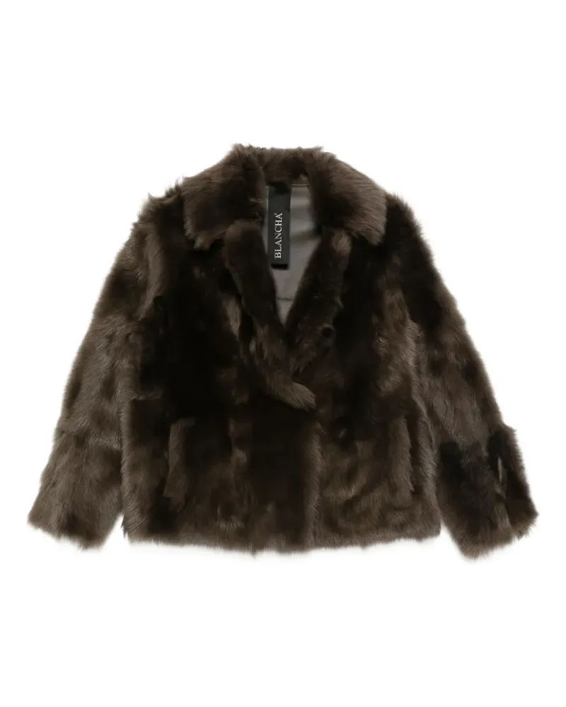 BLANCHA Jacke aus Faux Shearling - Braun Braun
